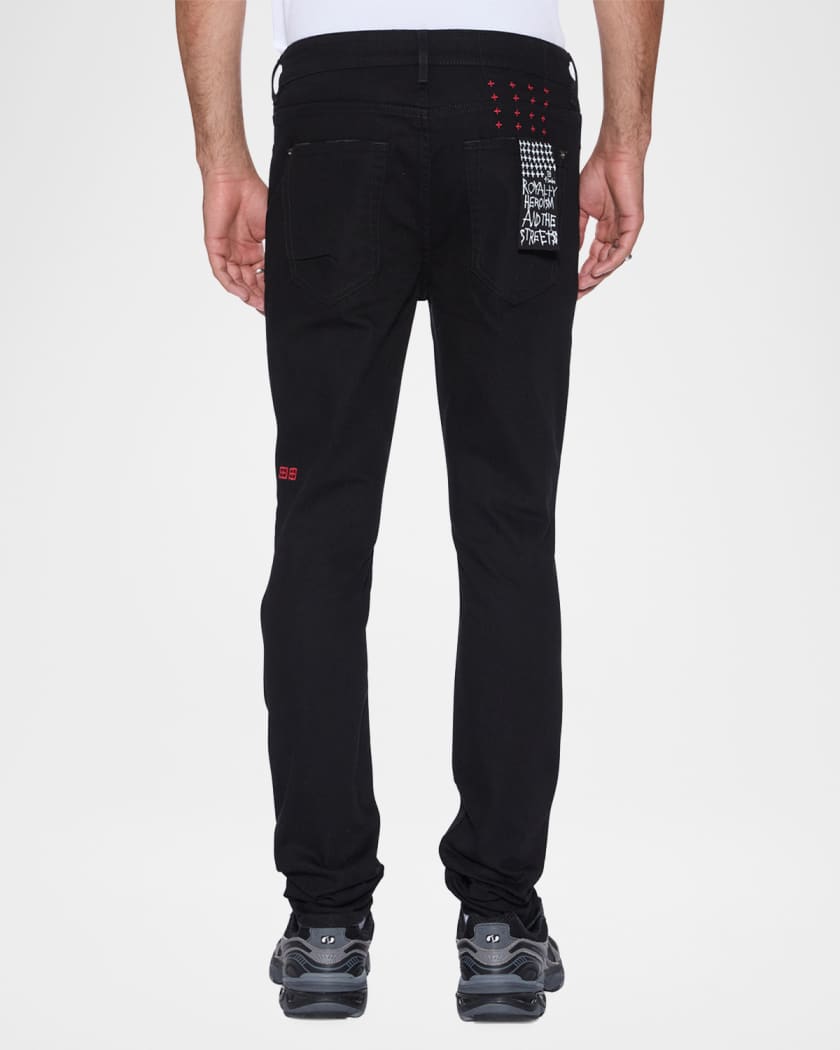 Men's Van Winkle Laid Black Sting Skinny Jeans