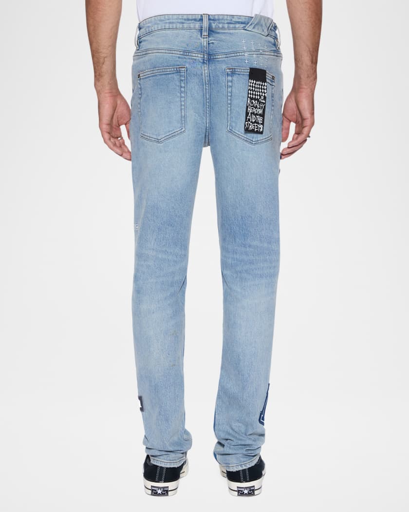 Men's Chitch Striker Patched Slim Jeans
