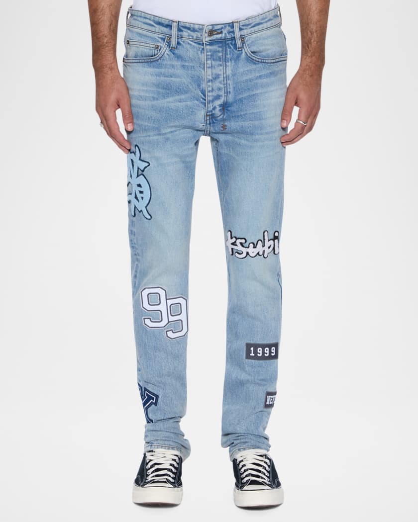 Men's Chitch Striker Patched Slim Jeans