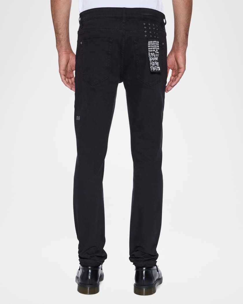 Men's Van Winkle Jasper Black Arch Skinny Jeans