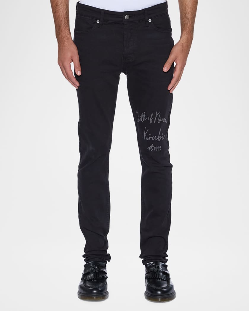 Men's Van Winkle Jasper Black Arch Skinny Jeans