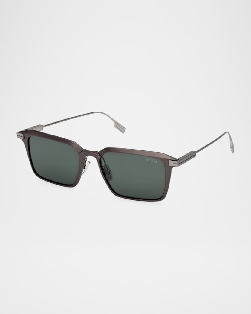 送料無料 いつまで ZEGNA Men's Aluminum Square Sunglasses | Neiman Marcus マウンテンパーカー