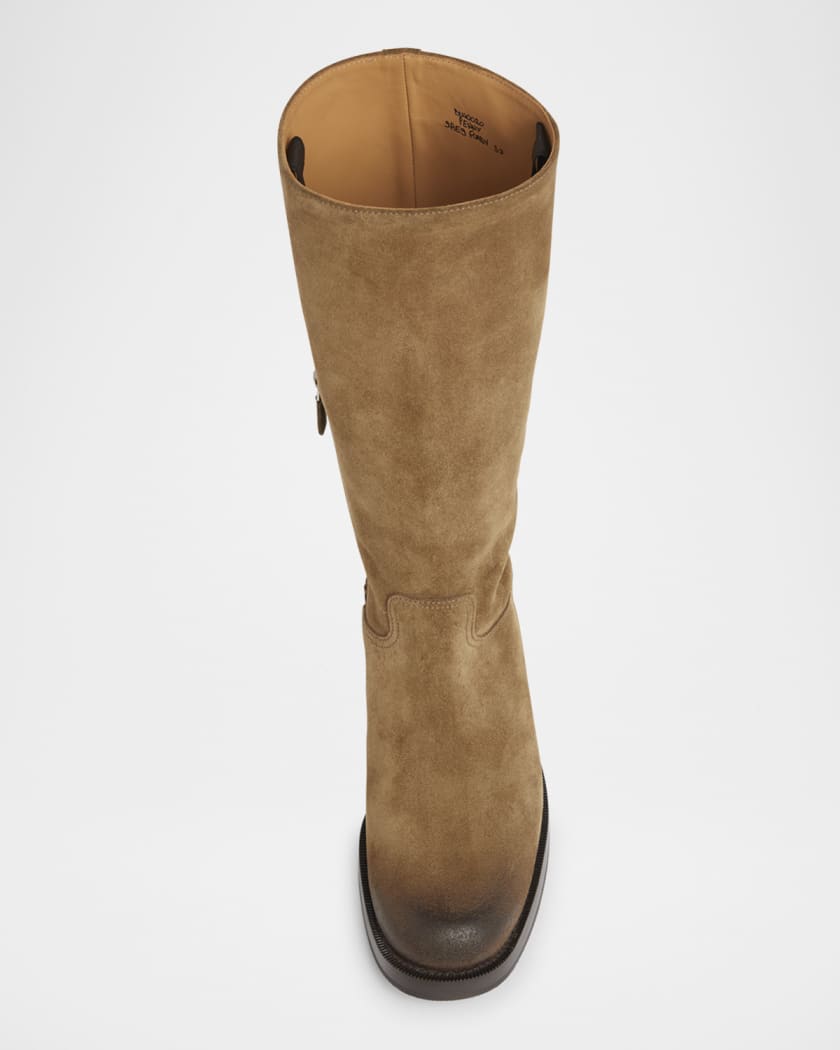 Penny Mid-Calf Suede Boots