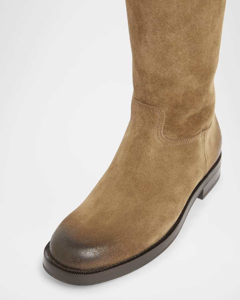 Penny Mid-Calf Suede Boots