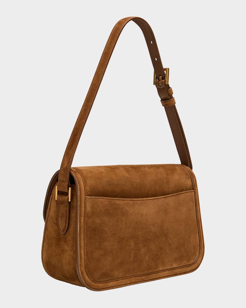 Solferino Medium YSL Shoulder Bag in Suede