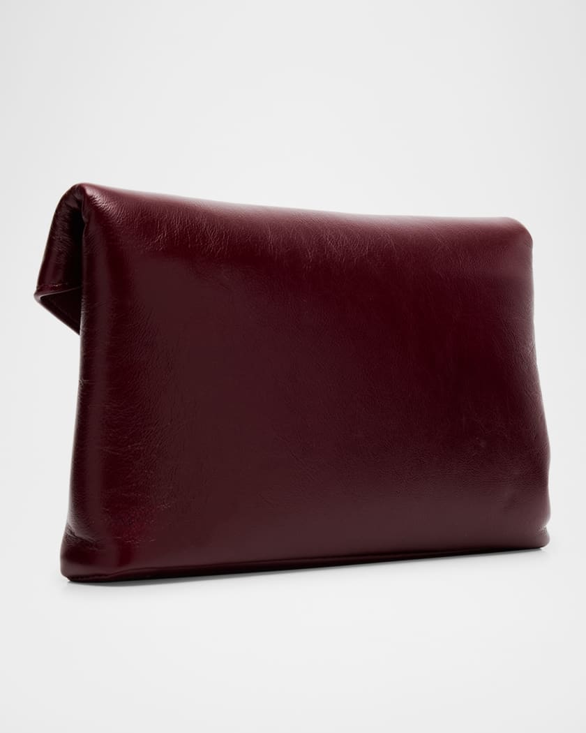 Small YSL Pouch Bag in Shiny Calfskin Leather