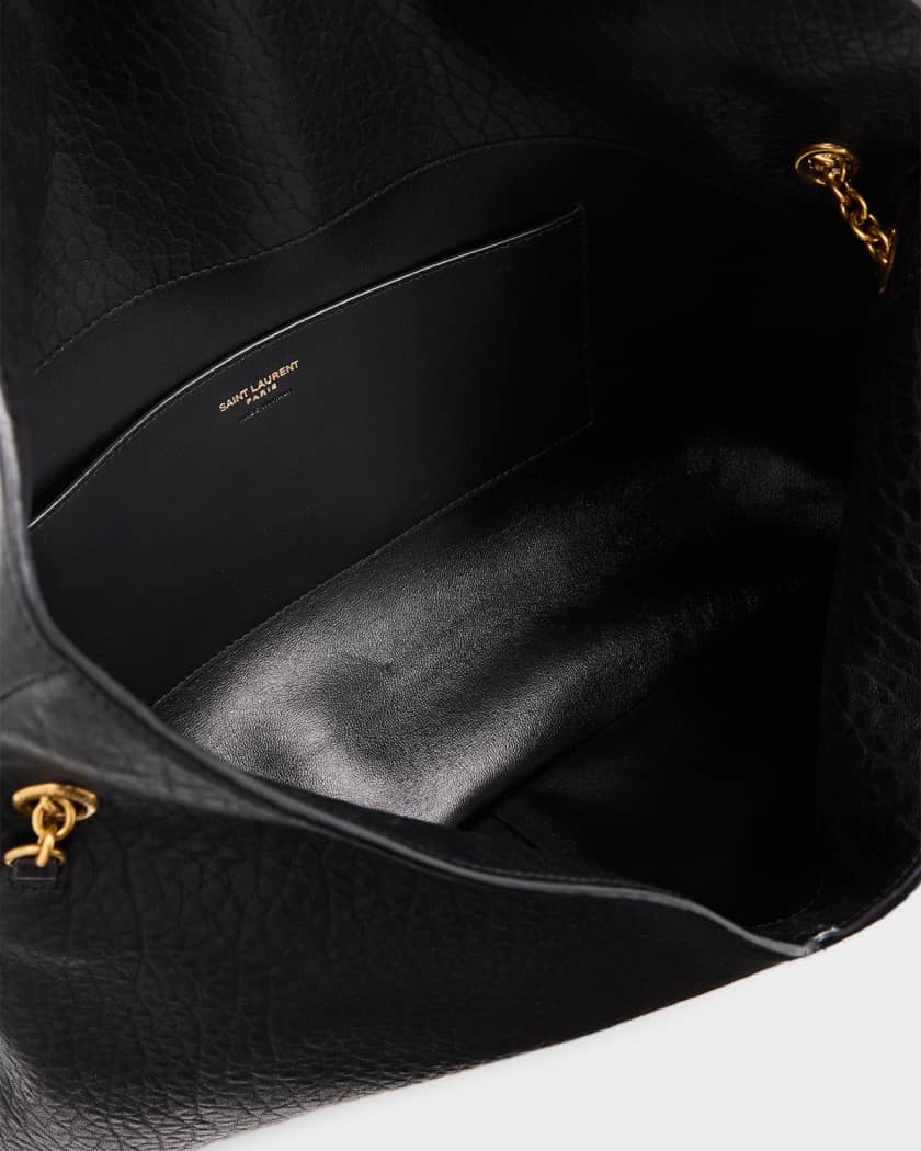 YSL Envelope Pouch Bag in Grained Leather