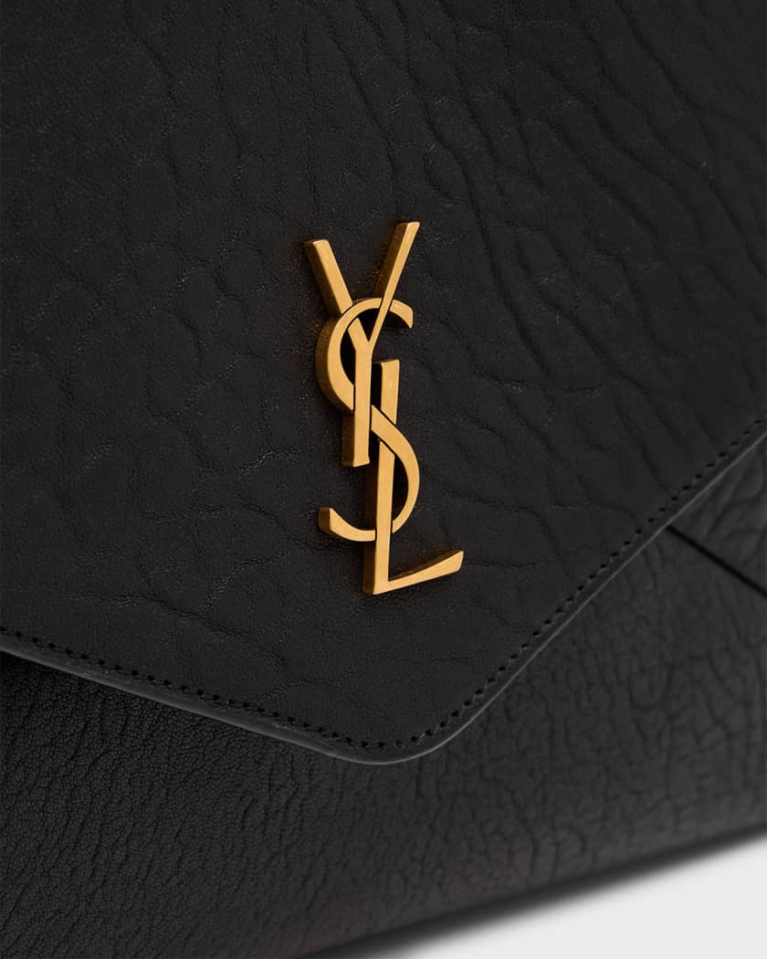 YSL Envelope Pouch Bag in Grained Leather