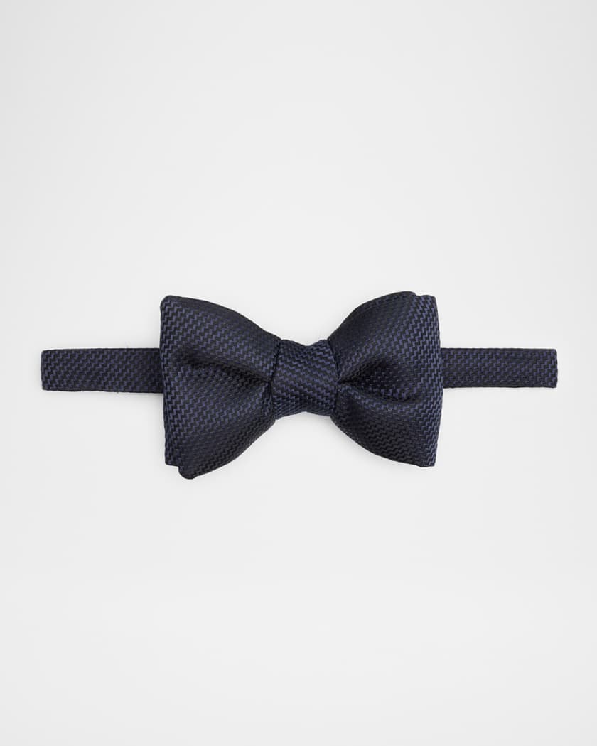 TOM FORD Men's Silk Zig-Zag Bow Tie | Neiman Marcus