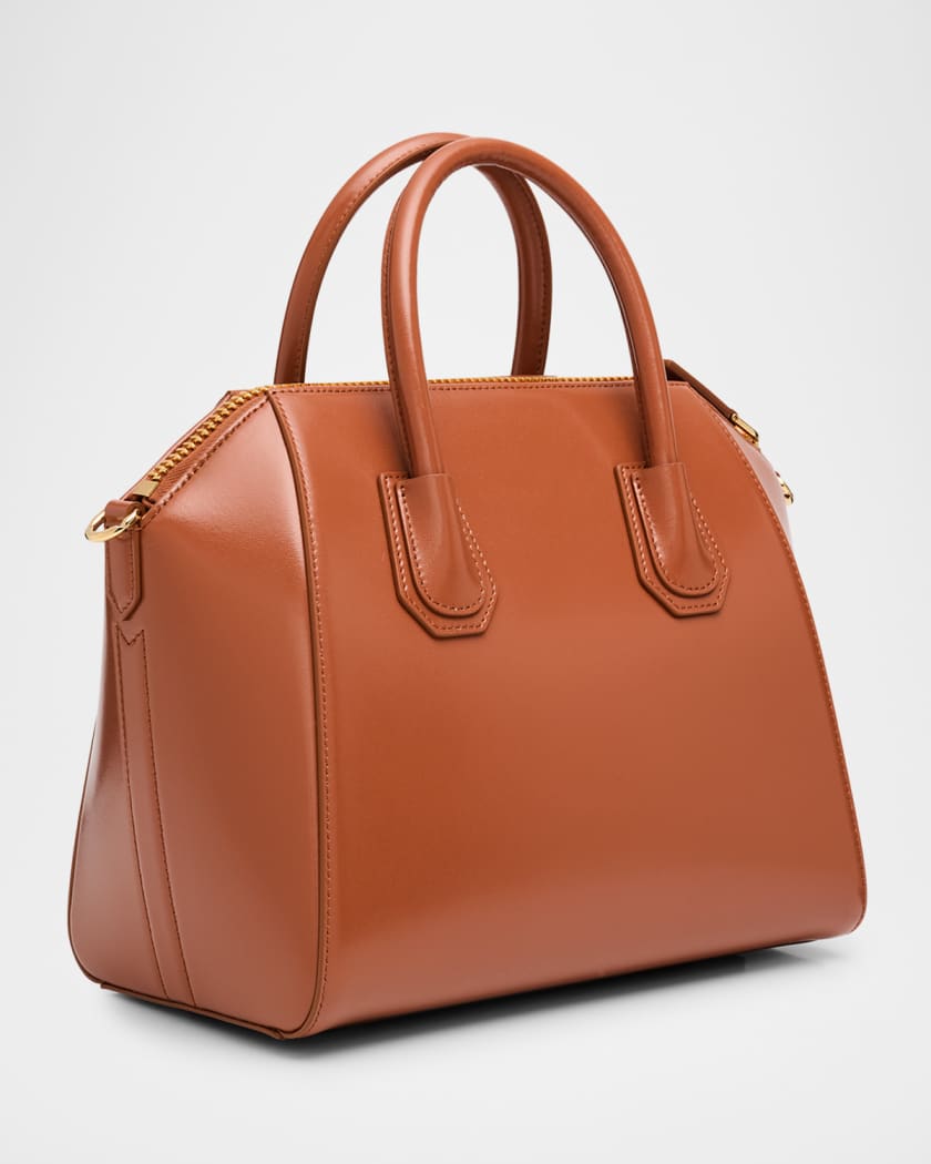 Antigona Small Top-Handle Bag in Box Leather