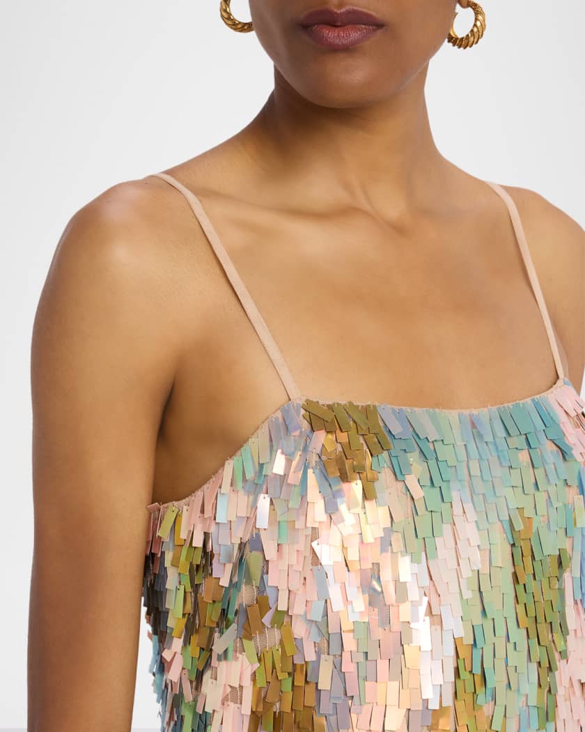 Sleeveless Sequin Mini Dress