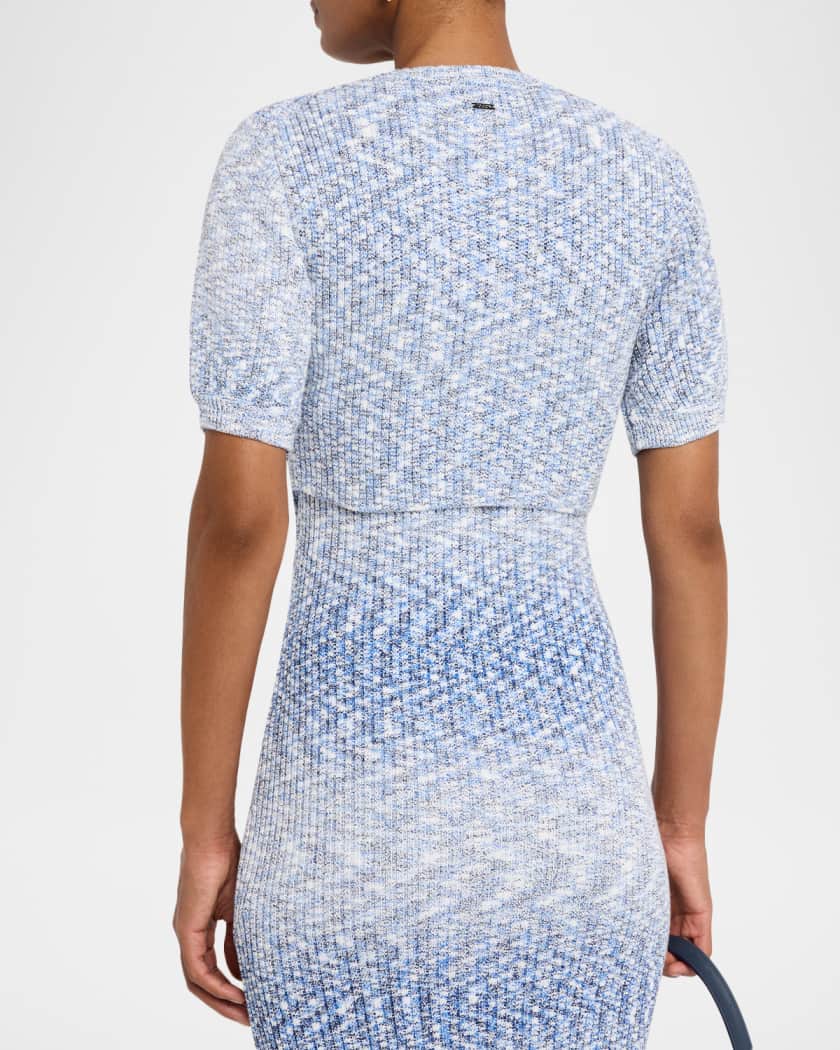 Christy Cropped Short-Sleeve Cardigan