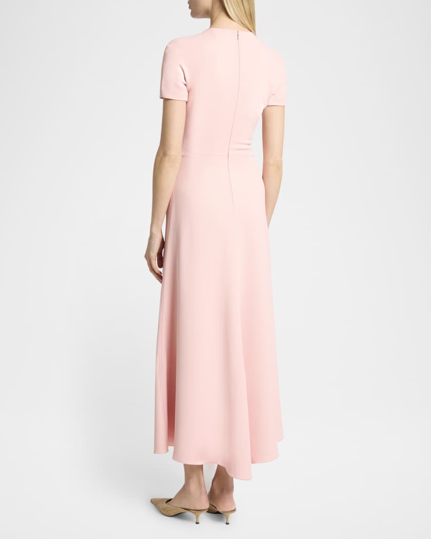 Gathered T-Shirt Midi Dress