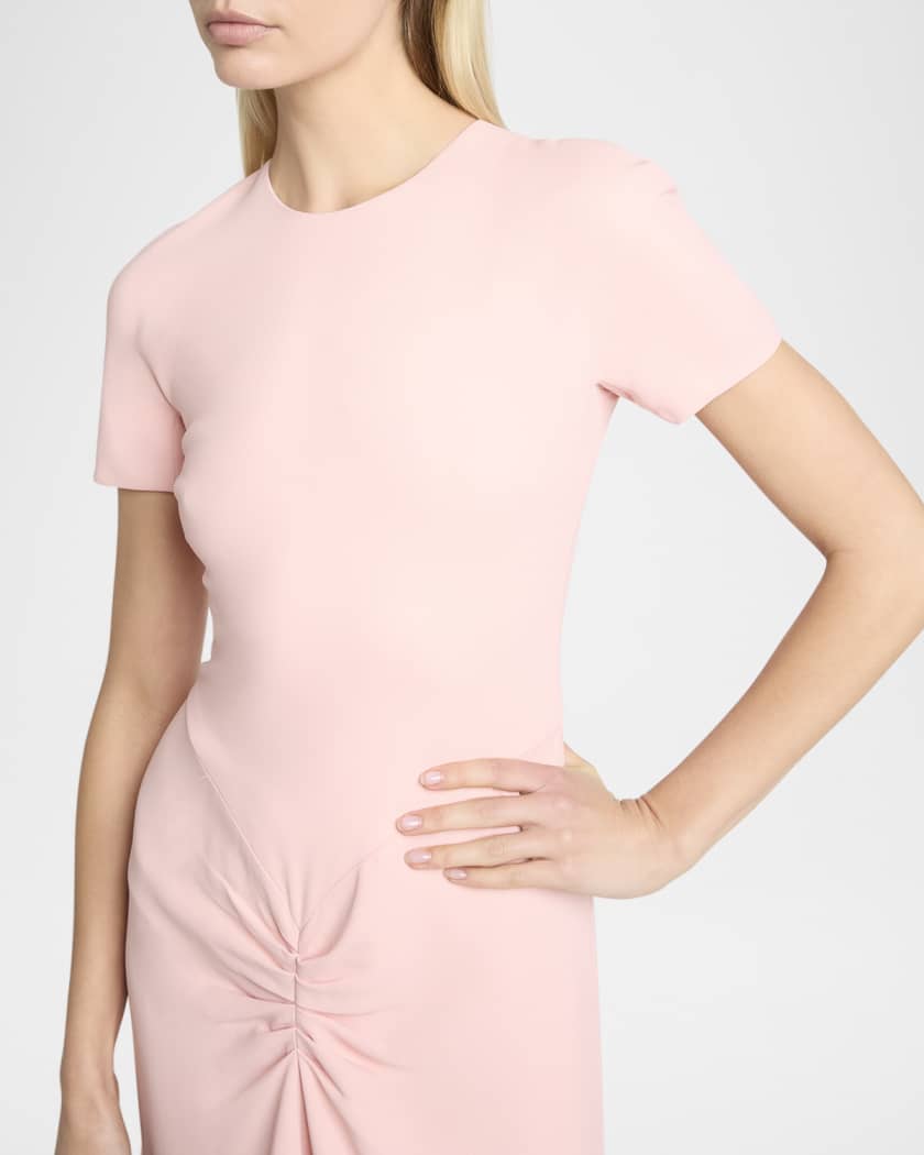 Gathered T-Shirt Midi Dress