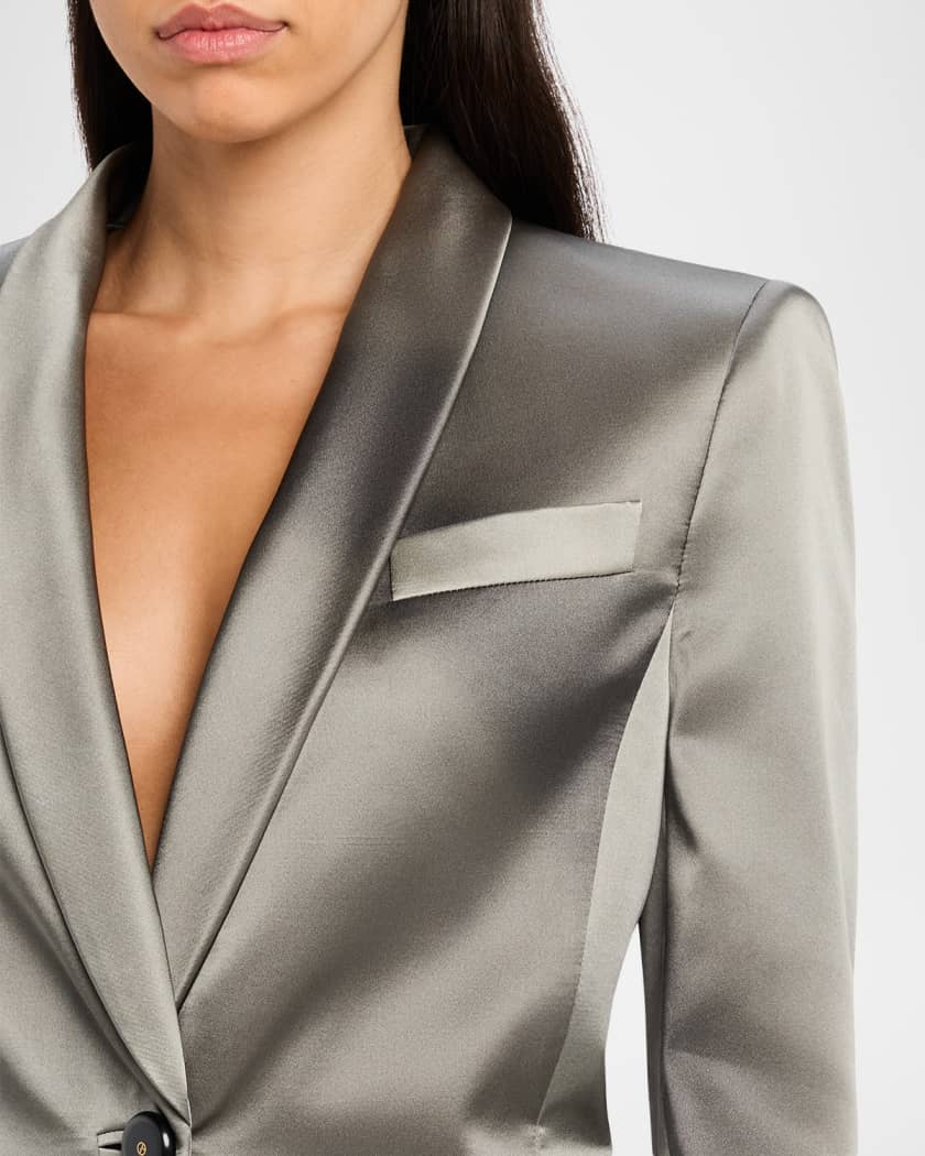 Giorgio Armani Ombre Satin Single-Breasted Blazer | Neiman