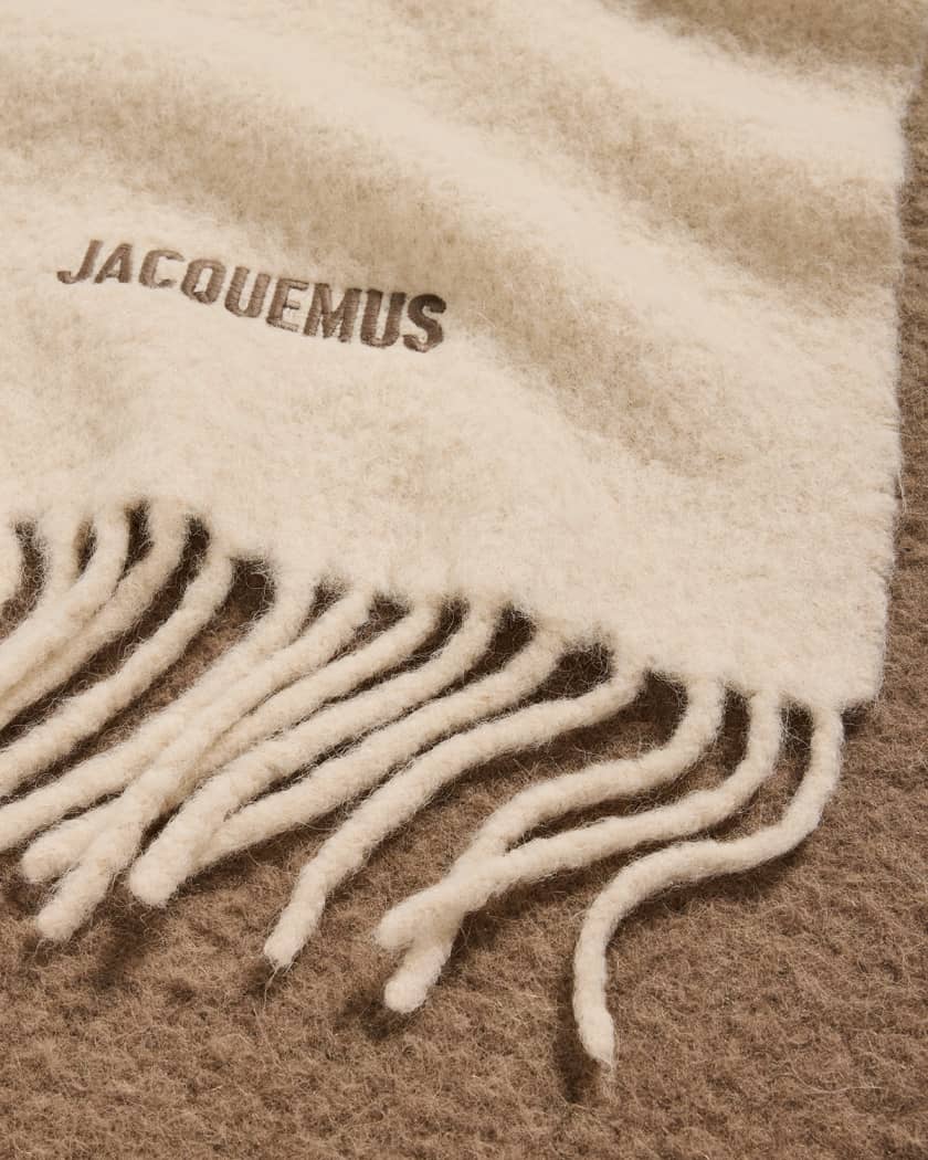 Jacquemus Gradient Alpaca Wool Scarf | Neiman Marcus