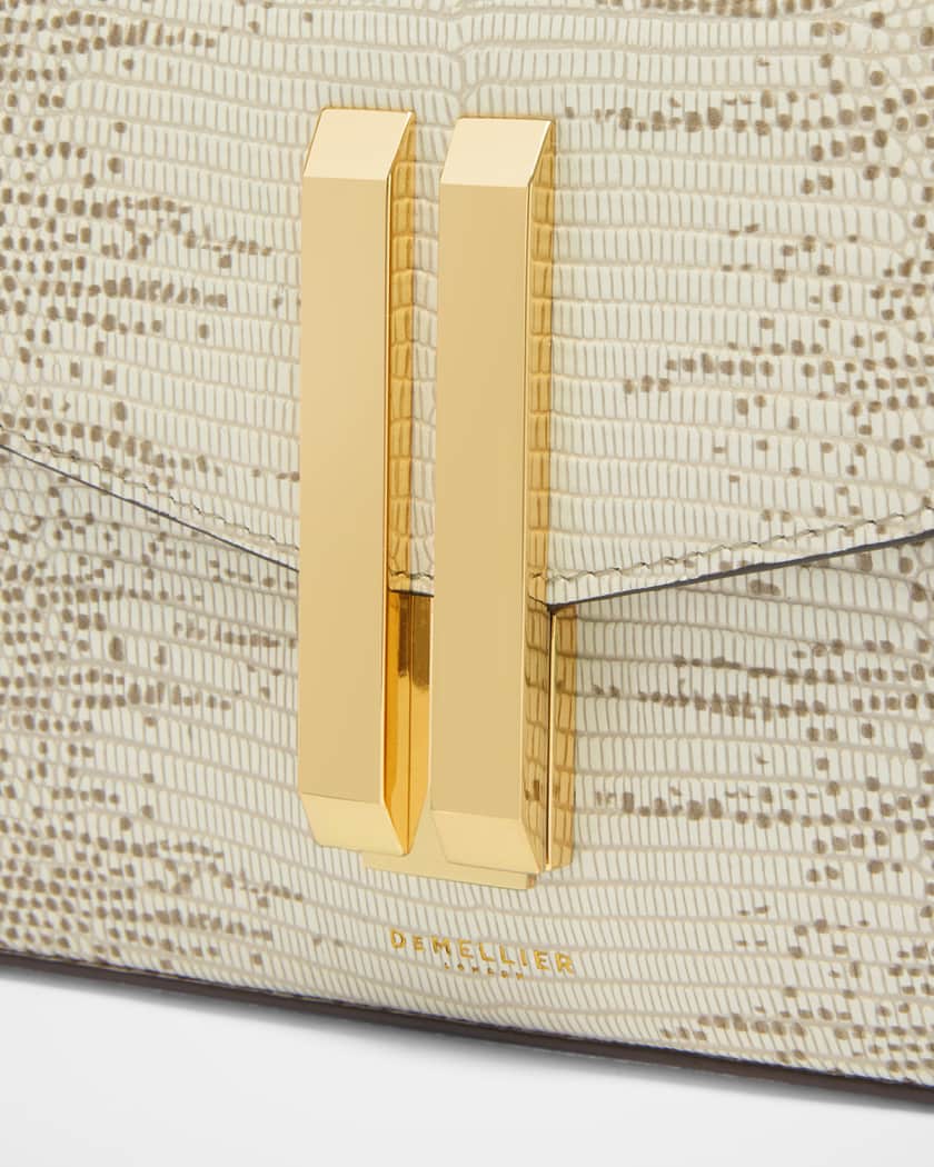 Vancouver Lizard-Embossed Leather Clutch Bag