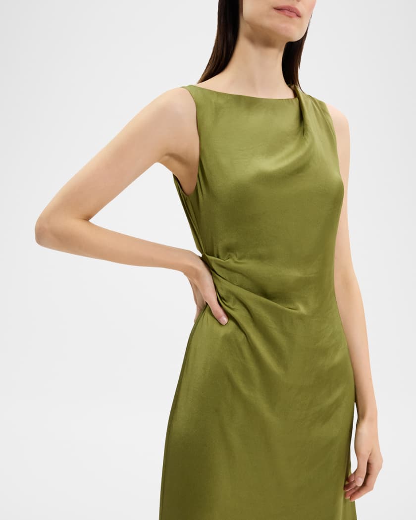 【海外輸入】 Midi Drape Fitted Theory Dress Marcus Neiman | ワンピース