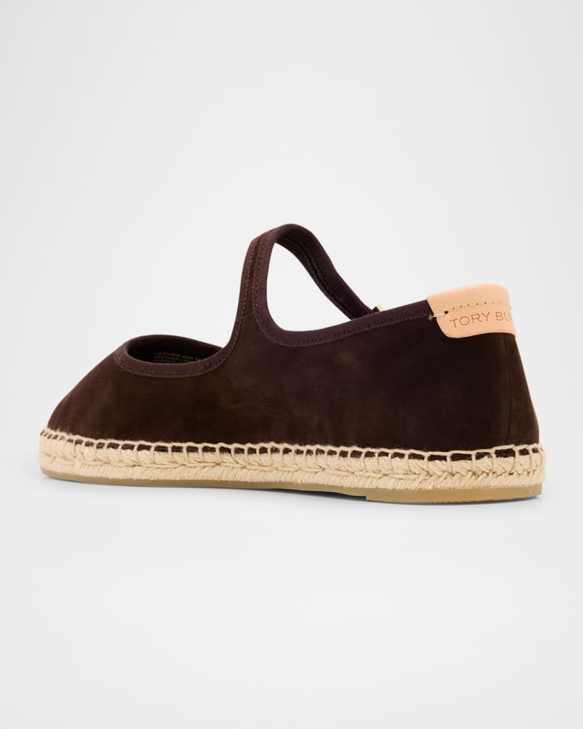 Suede Mary Jane Espadrilles