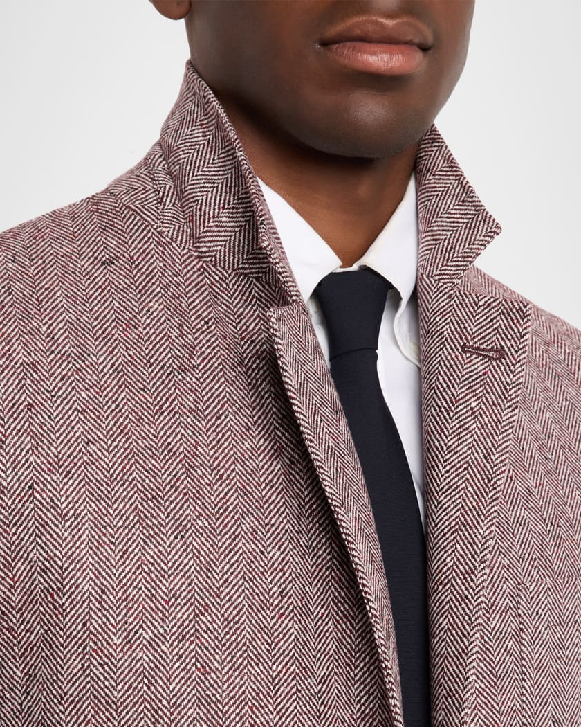 スーツ BRUNELLO CUCINELLI Wool and cashmere jacket with necklace Brunello Cucinelli Wool Cashmere Zip Front Pea Coat Dark