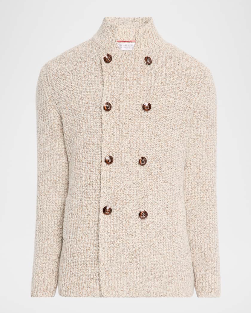 【関税＆送料込み】Brunello Cucinelli Wool Double-Breasted Brunello Cucinelli Men's Wool, Silk, and Cashmere Double