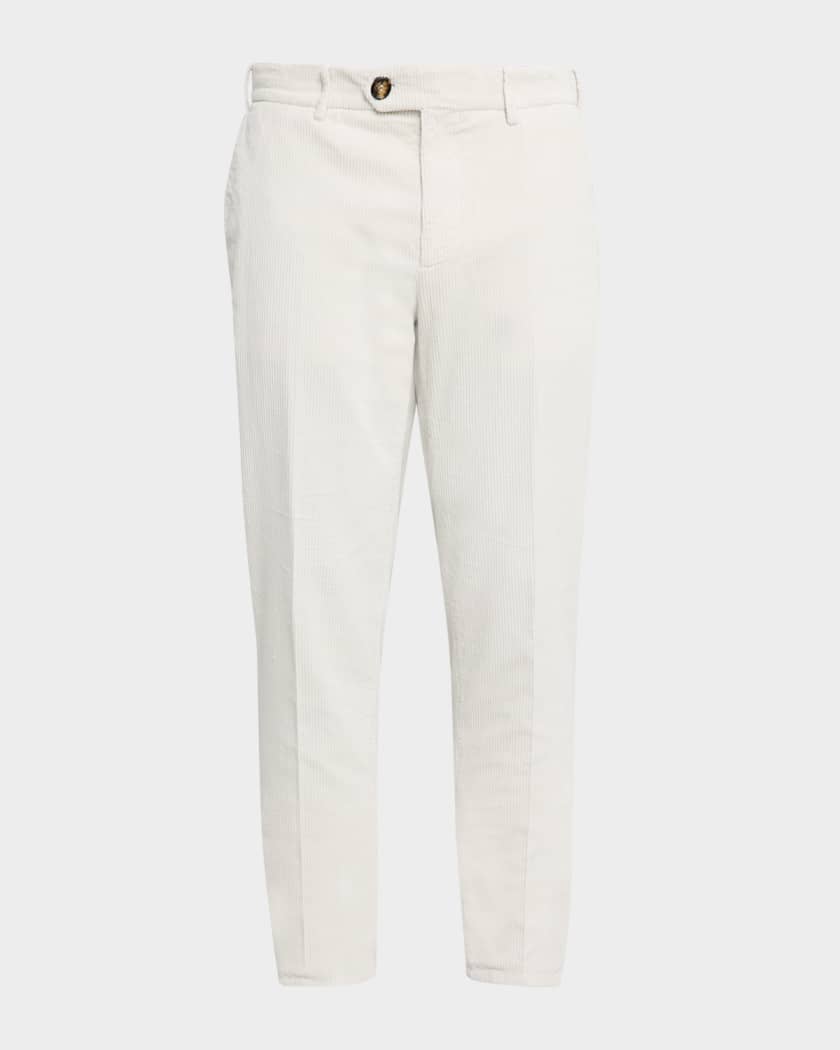 パンツ BRUNELLO CUCINELLI PANTS (MH537P8724 C7901) Brunello Cucinelli Men's Corduroy Flat-Front Pants | Neiman
