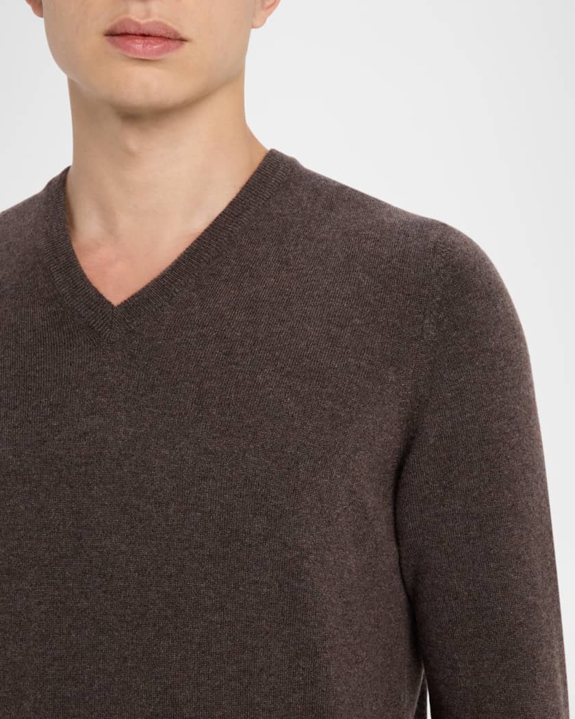 Men's Cashmere Classic Fit V-Neck Sweater | Neiman Marcus