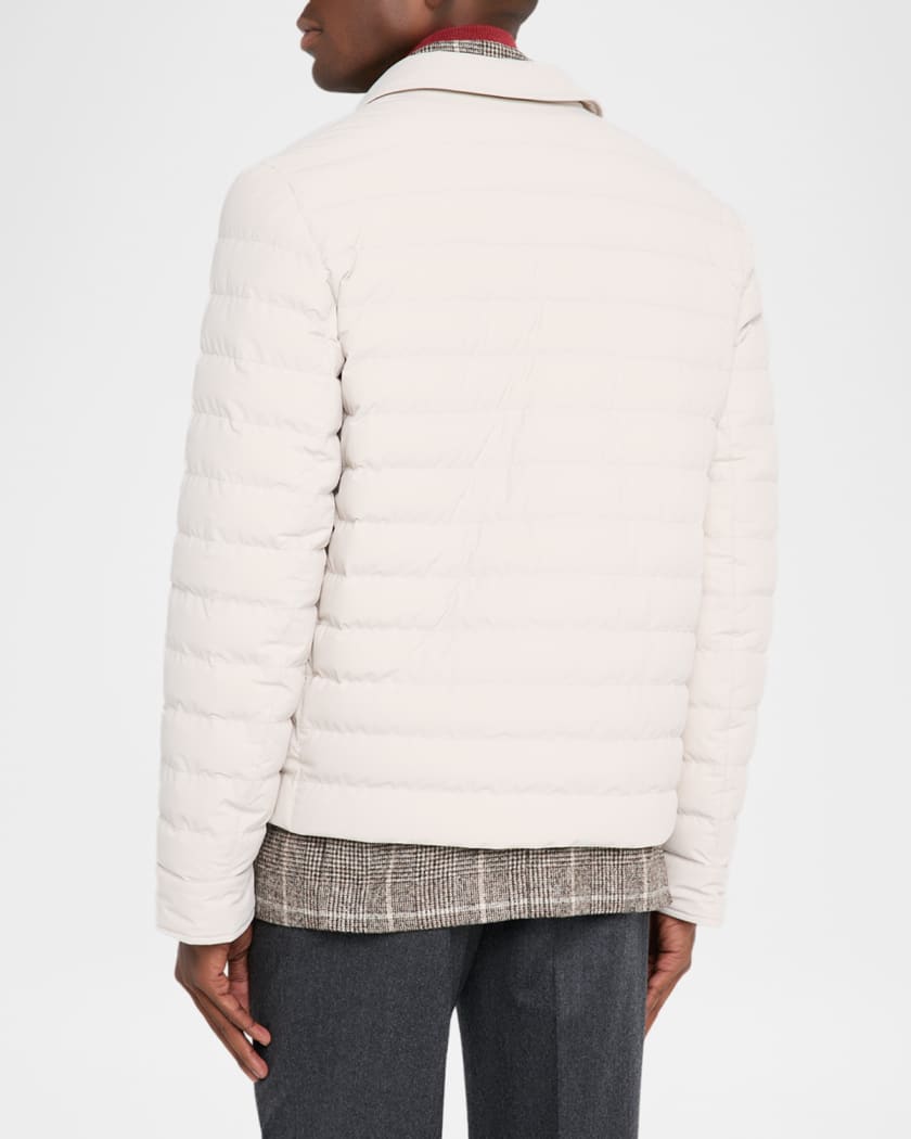 Men's Snap Front Quilted Milano Jacket