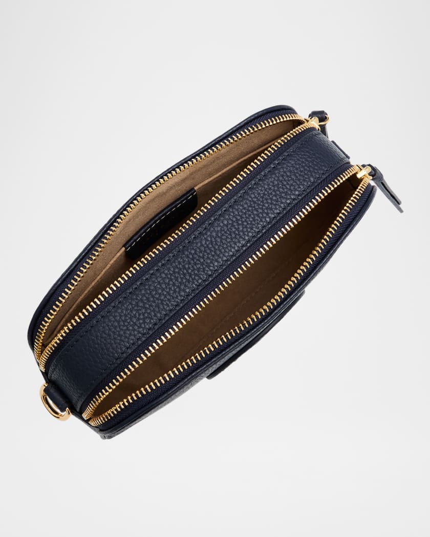 Miller Mini Zip Leather Crossbody Bag 