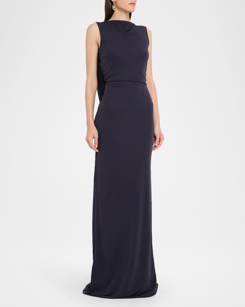 Basha Cowl-Back Gown