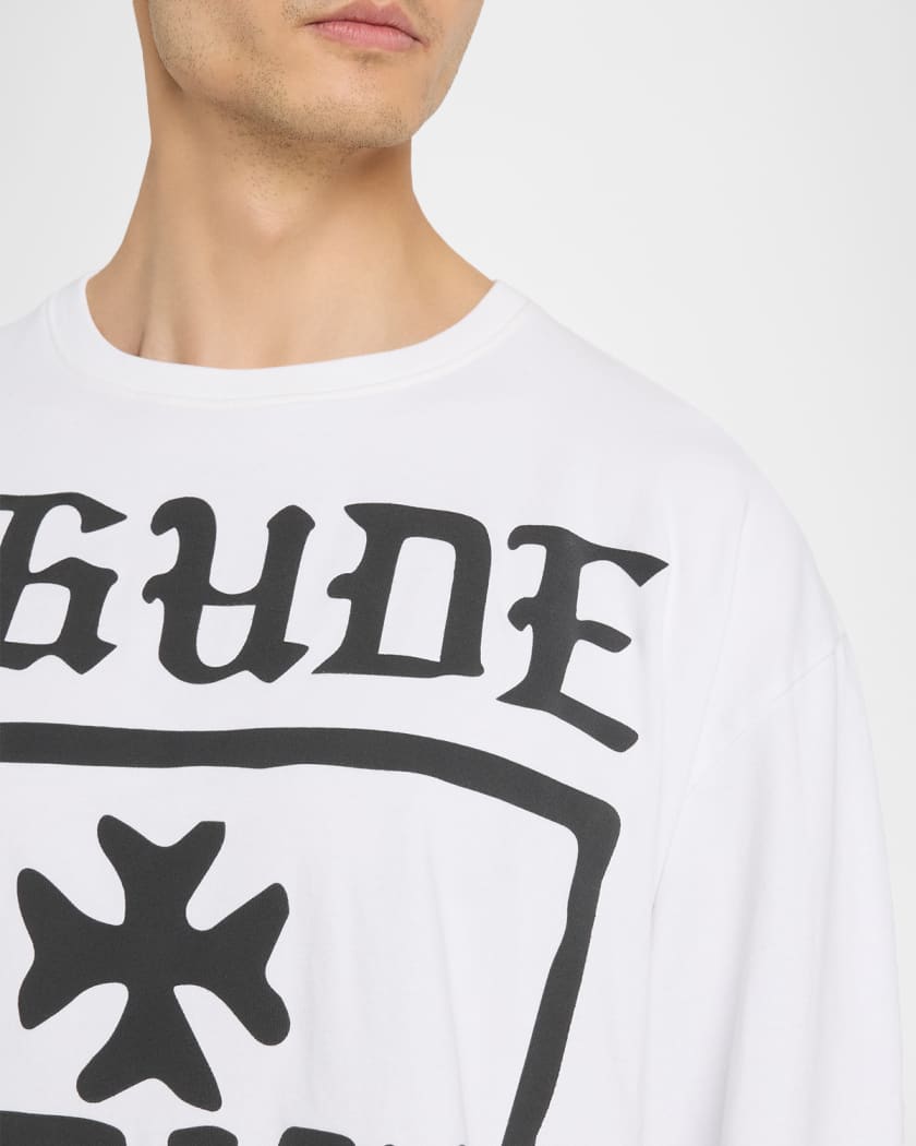 Men's Deix Shield Oversized Long-Sleeve T-Shirt