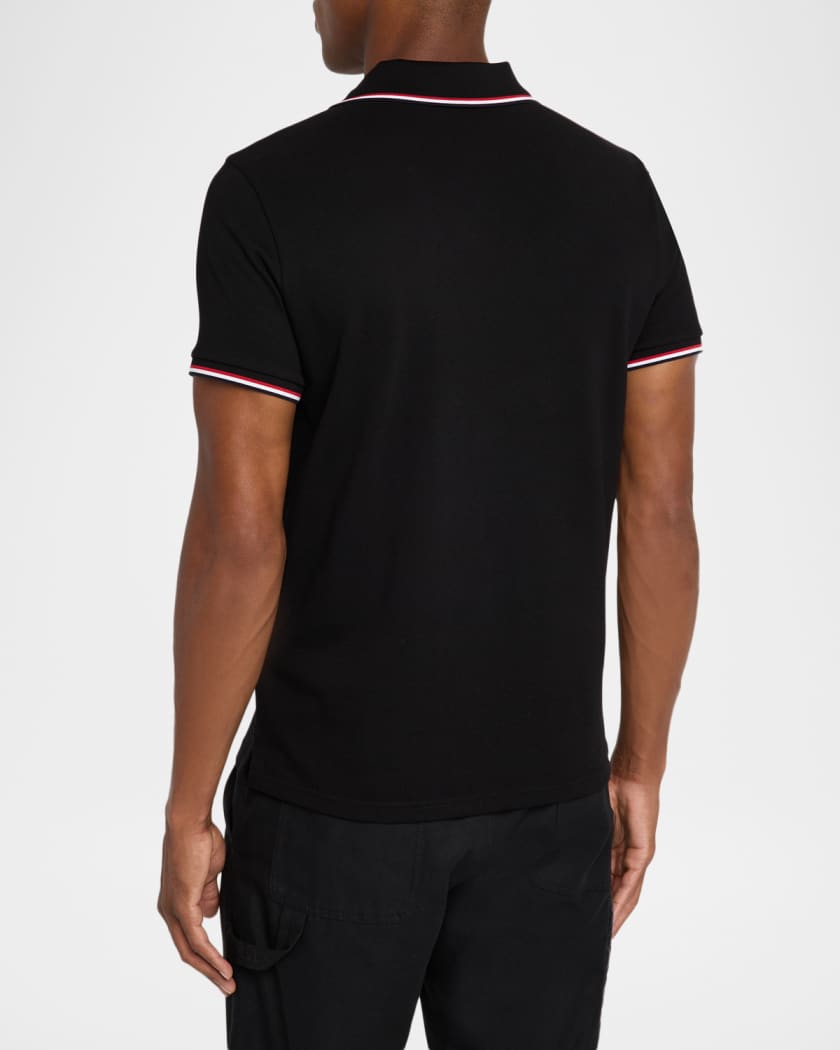 Men's Short Sleeve Polo with Contrast Sleeves