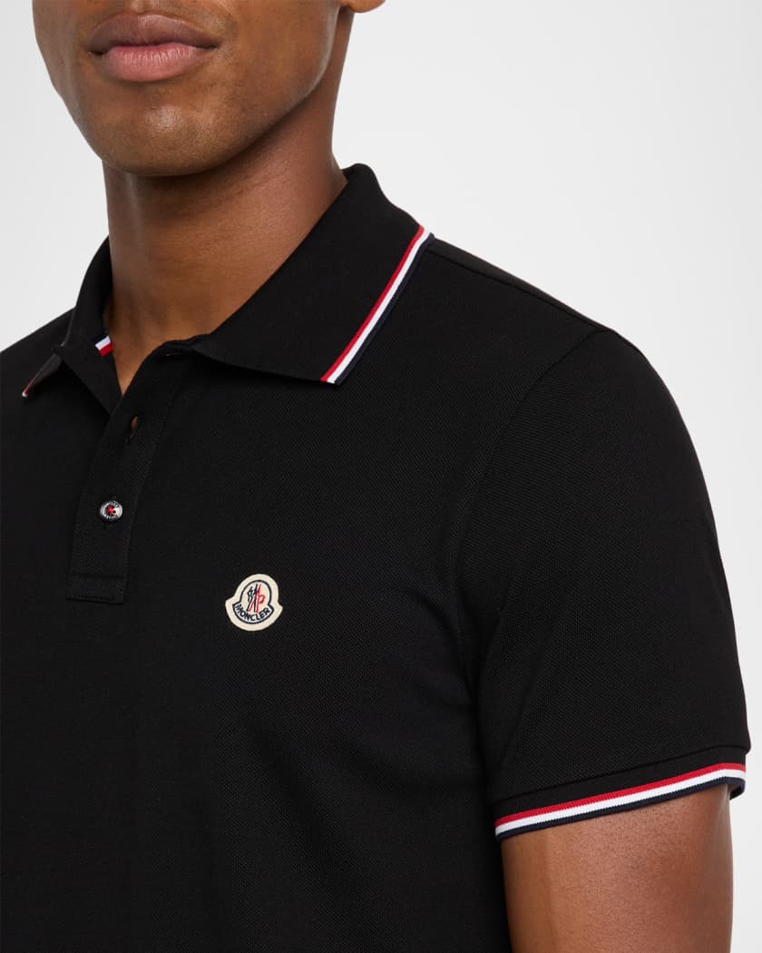 Men's Short Sleeve Polo with Contrast Sleeves