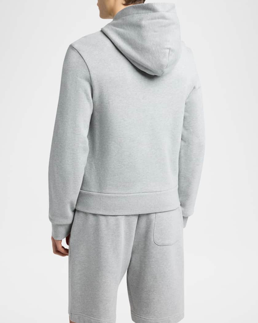Men's Chenille-Logo Full-Zip Hoodie