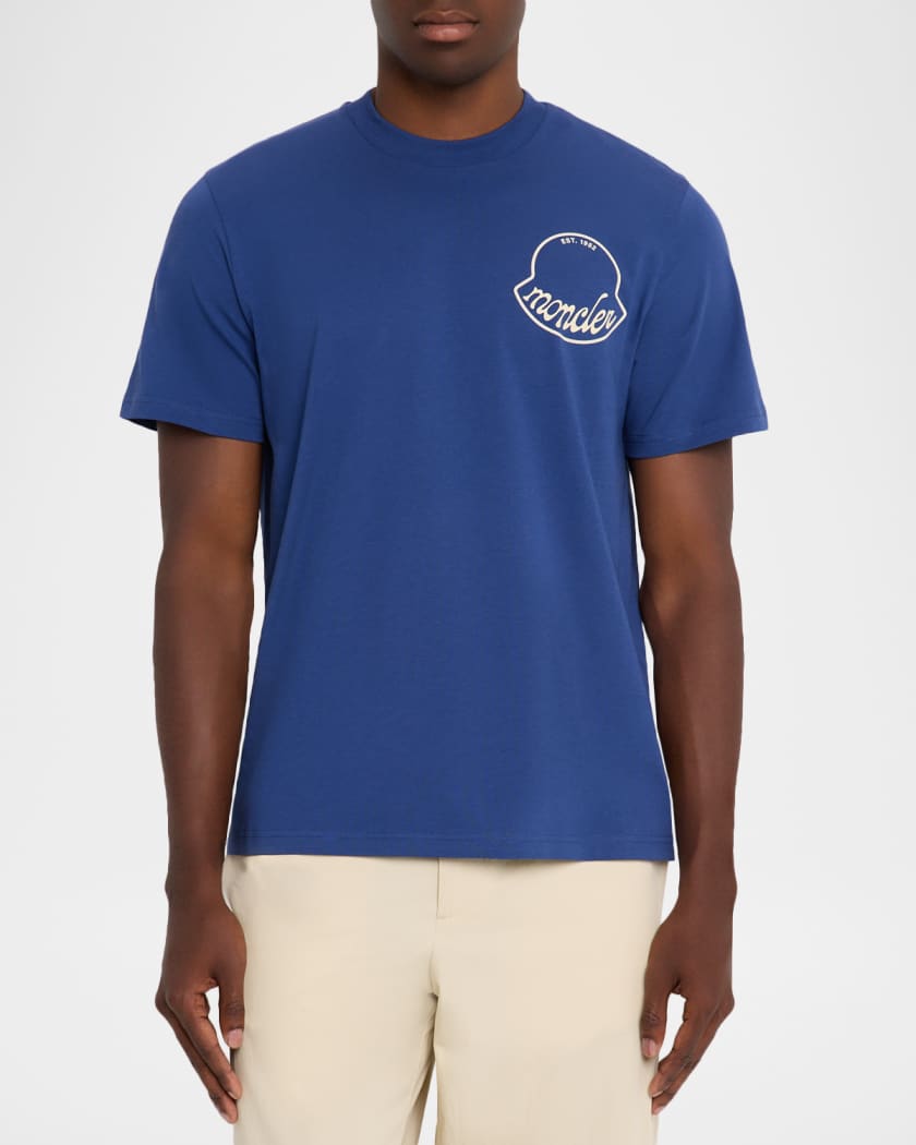 Moncler Men's Graphic Logo Crewneck T-Shirt | Neiman Marcus