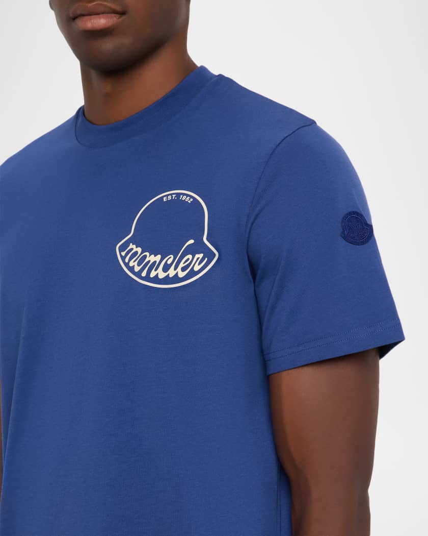 Moncler Men's Graphic Logo Crewneck T-Shirt | Neiman Marcus