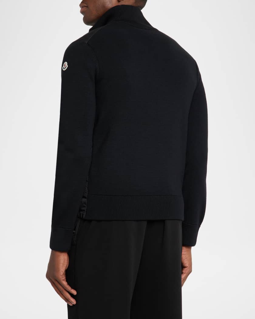 Men's Archivio Basic Puffer Wool Sleeve Cardigan