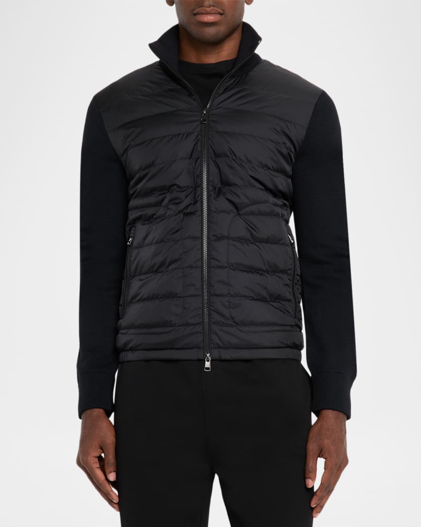 Men's Archivio Basic Puffer Wool Sleeve Cardigan