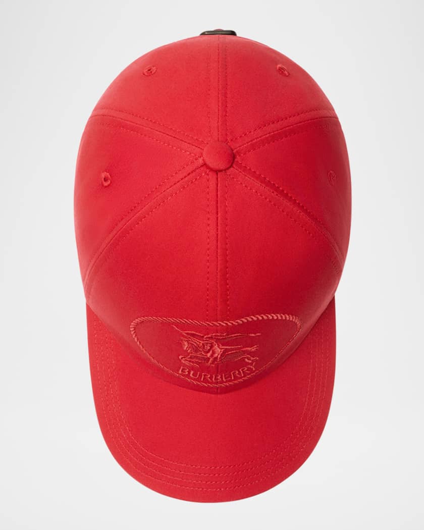 キャップ Burberry Embroidered Polyester Baseball Cap Logo embroidered baseball cap in black - Burberry | Mytheresa