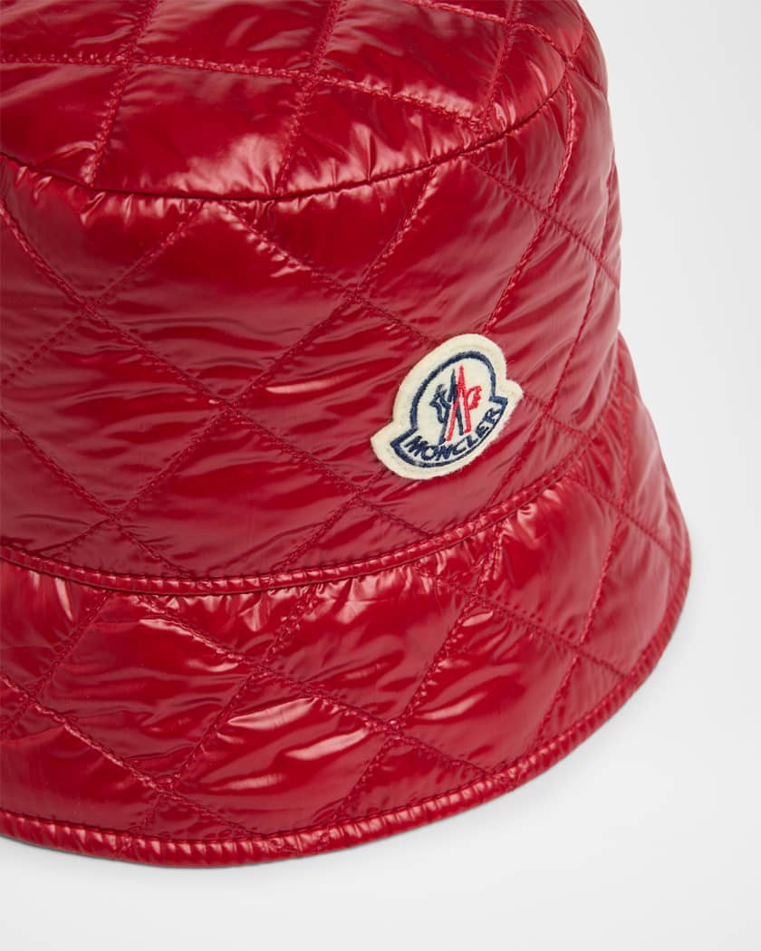 Moncler Quilted Logo Bucket Hat | Neiman Marcus Moncler Quilted Logo Bucket Hat | Neiman Marcus