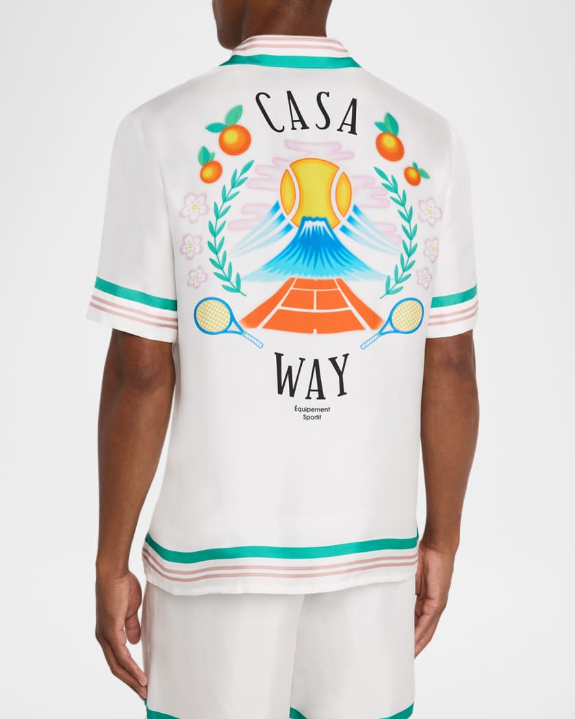 Men's Silk Casa Way Short-Sleeve Shirt
