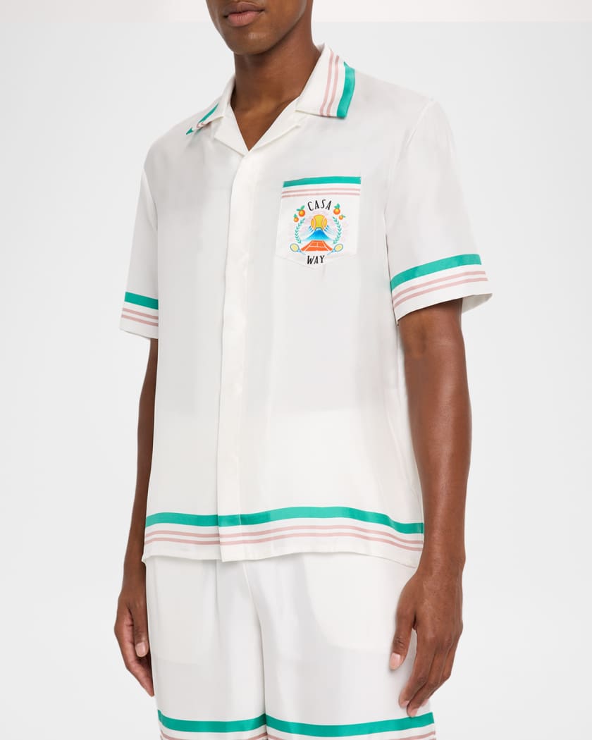 Men's Silk Casa Way Short-Sleeve Shirt