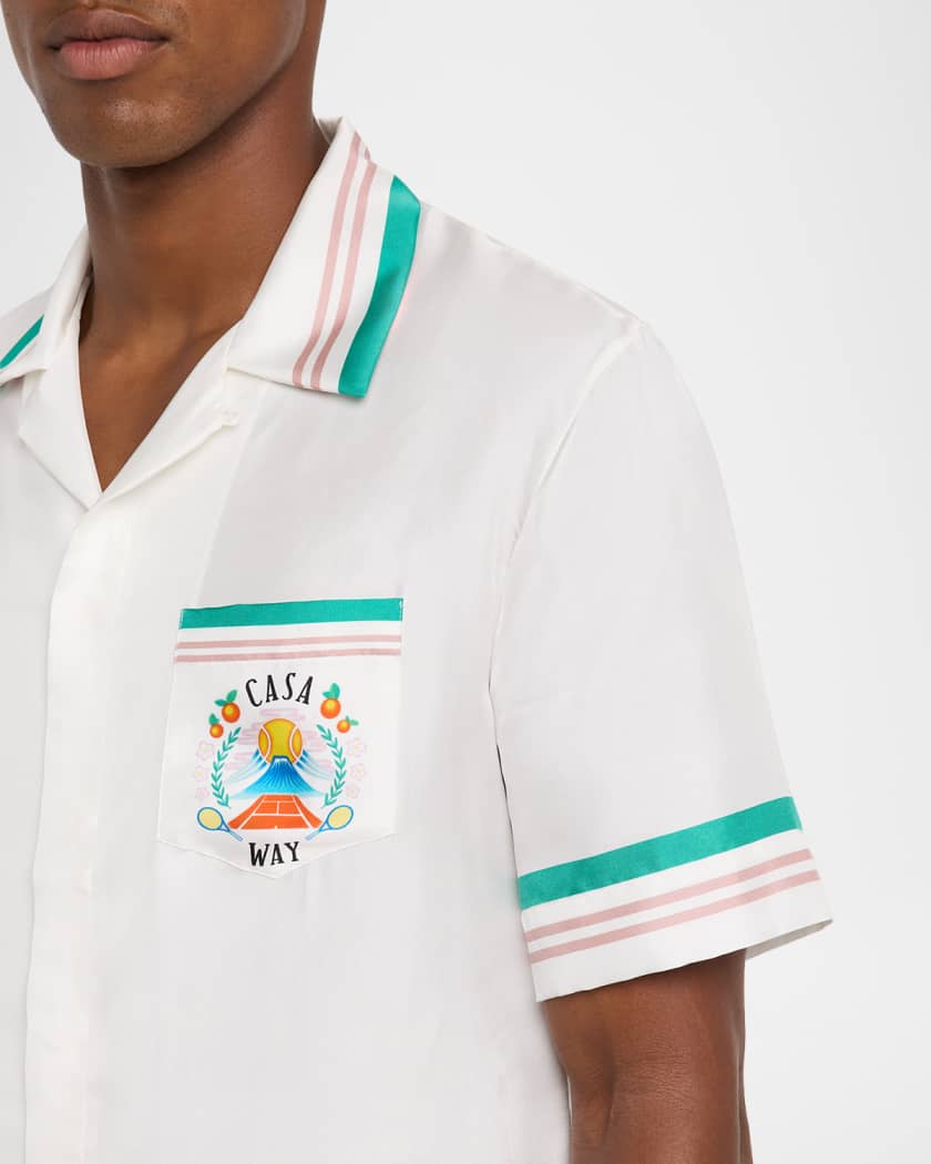 Men's Silk Casa Way Short-Sleeve Shirt