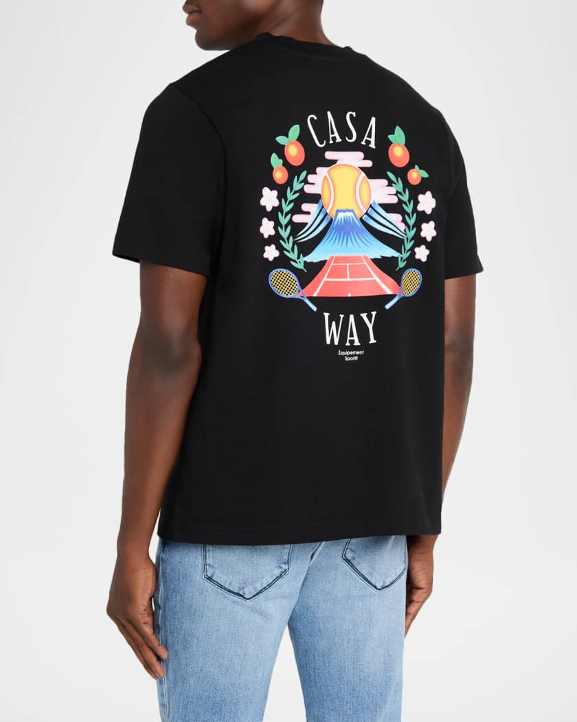 Tシャツ・カットソー Casablanca 'Casablanca Montagne' T-shirt Casablanca Logo Montagne Patch T-Shirt | Harrods HK