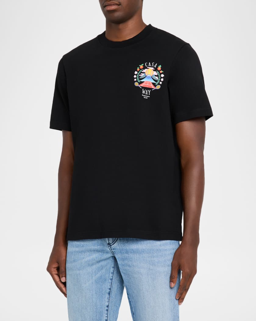 Casablanca ★ Casa Way Mountain Tシャツ CASABLANCA Men's Casa Way Mountain Graphic T-Shirt | Neiman