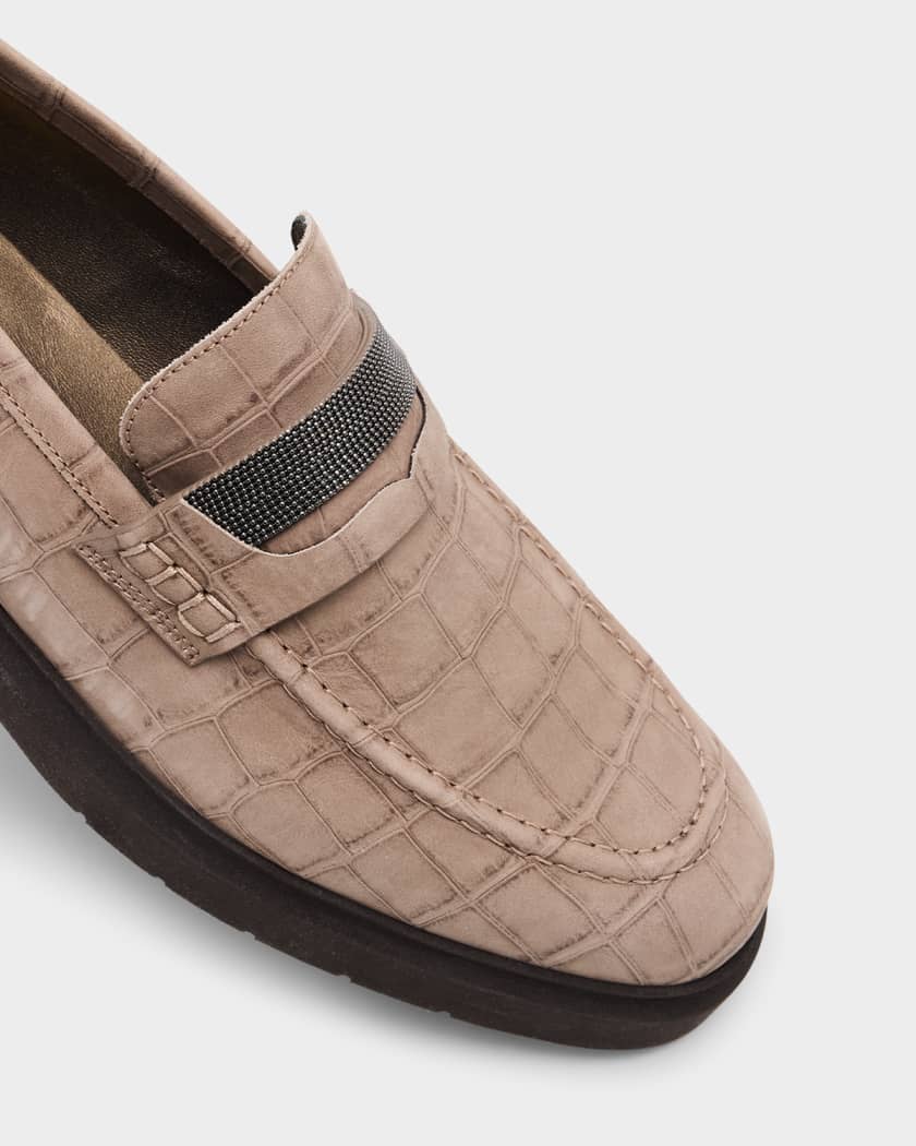 BRUNELLO CUCINELLI ベージュ ローファー Brunello Cucinelli ローファー - ベージュ|MZUSILN312C2683