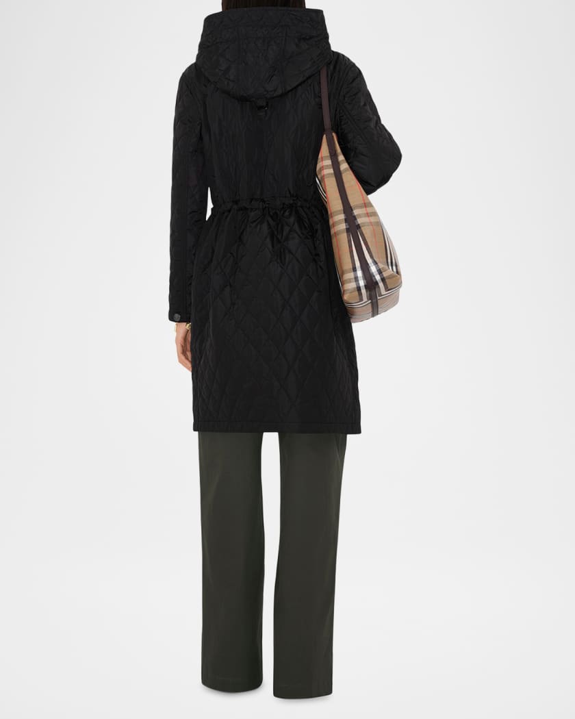 Hillgate Quilted Long Hooded Jacket