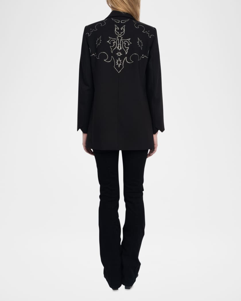 ジャケット ZADIG&VOLTAIRE VIVA STRASS WESTERN BLAZER Zadig & Voltaire Viva Strass Western Blazer | Neiman Marcus