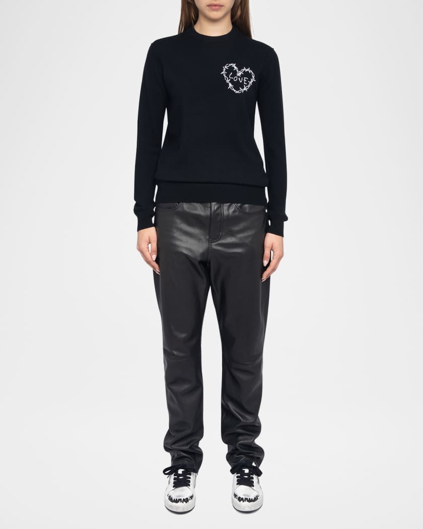 Kendy Heart Embroidered Sweater