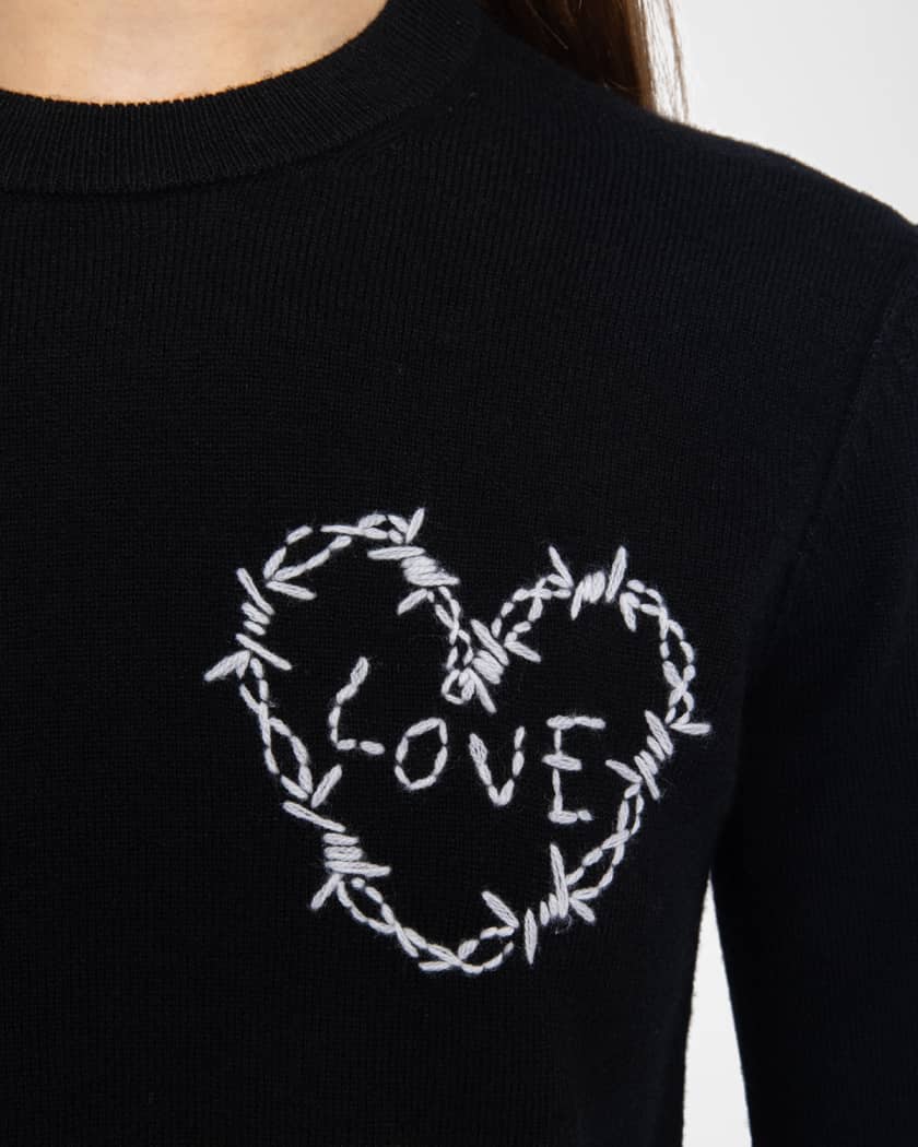 Kendy Heart Embroidered Sweater
